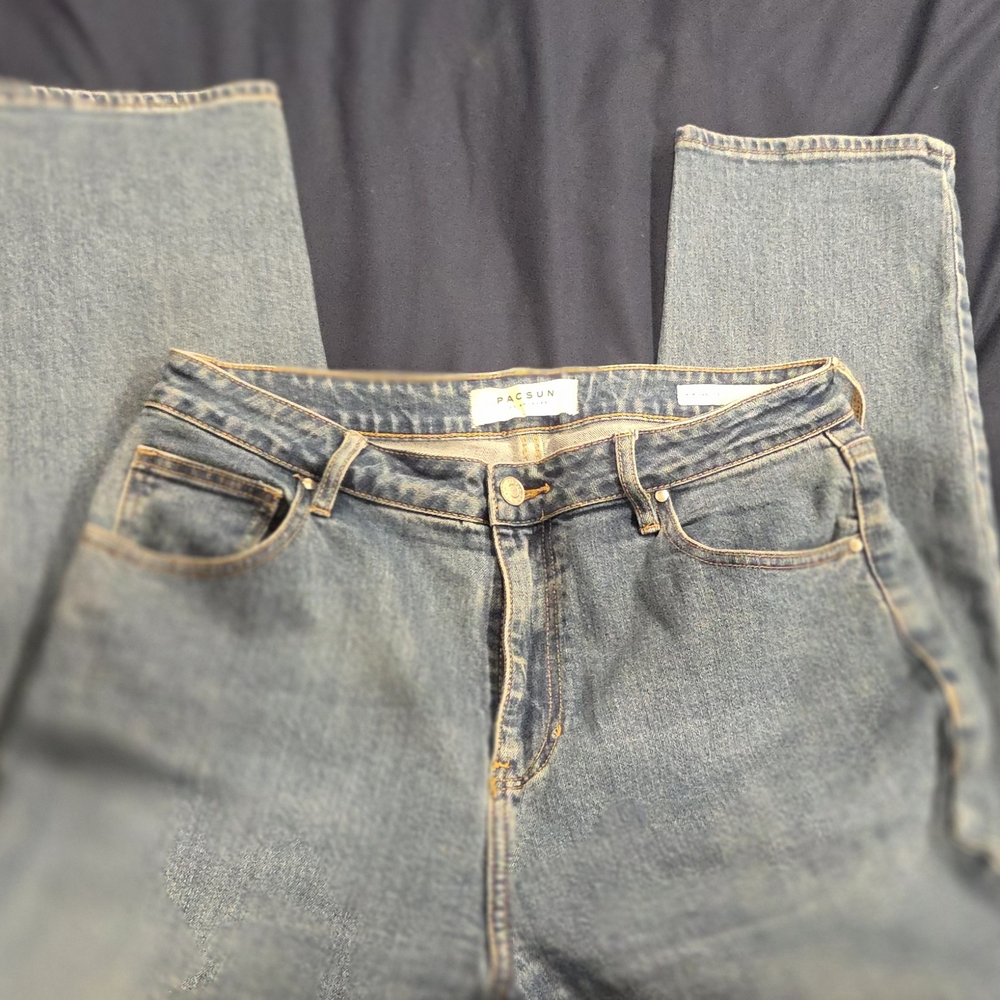 PacSun Light Blue Straight Leg Jeans - Picture 2 of 3